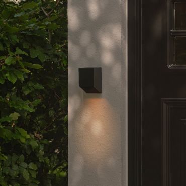 Nordlux Nico Square - buiten wandverlichting - 8 x 12 x 9,5 cm - IP54 - zwart