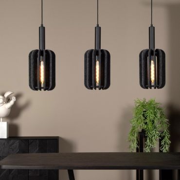 Lucide Rafal - hanglamp - 98 x 20 x 183 cm - grijs