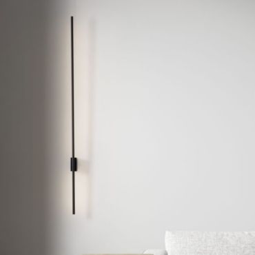 Nova Luce Tien - wandlamp - 1,5 x 8,3 x 120 cm - 20W LED incl. - zandzwart