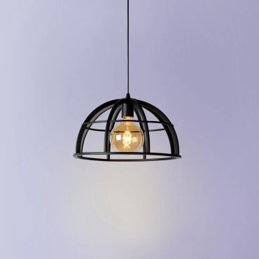 Lucide Dikra - hanglamp - Ø 40 x 150 cm - zwart