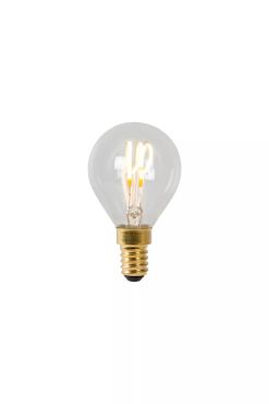 Lucide LED filament lamp - Ø 4,5 x 7,7 cm - E14 - 3W dimbaar - 2700K - transparant