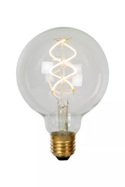 Lucide LED filament lamp - Ø 9,5 x 13,8 cm - E27 - 4,9W dimbaar - 2700K - transparant