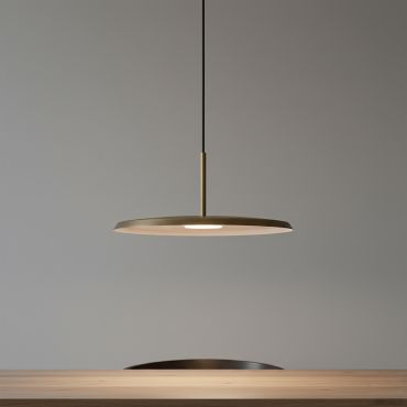 Artdelight Osorne - hanglamp - Ø 35 x 143,5 cm - 7W LED incl. - brons