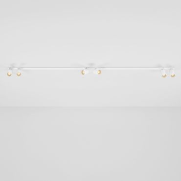 Nova Luce Oso - opbouwspot - 200 x 3,5 x 10,5 cm - wit