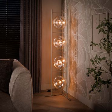Vico Soll - vloerlamp - 33 x 168 cm - beige