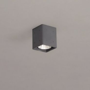 Nova Luce Ritz - buiten plafondverlichting - 10,2 x 12 x 10,2 cm - 10W LED incl. - IP65 - grijs