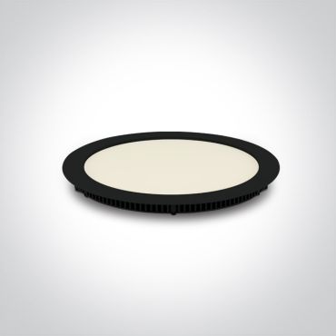 ONE Light Round Recessed Panels - inbouw plafondverlichting - Ø 295 mm, Ø 285 mm inbouwmaat - 30W LED incl. - zwart