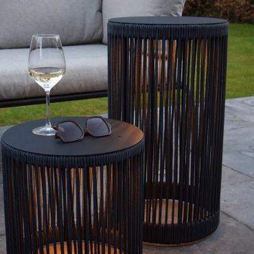 Lucide Pingi - oplaadbare vloerlamp - Ø 33,5 x 61,5 cm - 3 stappen dimbaar - IP44 - zwart