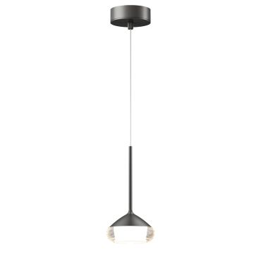 Artdelight Phoenix - hanglamp - Ø 11,6 x 208,2 cm - 7W dimbare led incl. - mat grijs