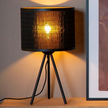 Lucide Tagalog - tafellamp - Ø 26 x 42 cm - zwart