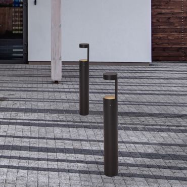 Nova Luce Tala - tuinpaal - 9 x 65 cm - 9W LED incl. - IP54 - donker antraciet