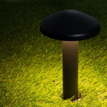 Nova Luce Nemo - tuinpaal - Ø 11 x 20 cm - 5W LED incl. - IP65 - donker antraciet