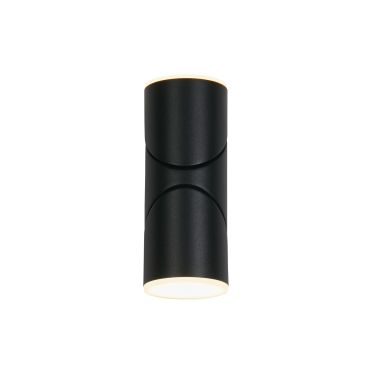 Searchlight Soho - buiten wandlamp - 7 x 17 cm - 12W LED incl. - IP65 - zwart