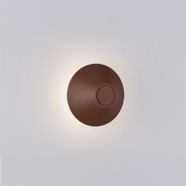 Nova Luce Alux - buiten wandverlichting - Ø 16 x 11,5 cm - 11W LED incl. - IP54 - corten