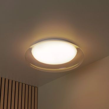 Lucide Sketes - plafondlamp - Ø 45,7 x 8,5 cm - 24W dimbare LED incl. - wit