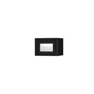 Konstsmide Chieri - buiten wandlamp - 12 x 5,5  x 8 cm - 4W LED incl. - IP54 - zwart