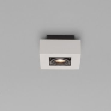 Nova Luce Robin - opbouwspot - 14,5 x 14,5 x 8,6 cm - wit en zwart