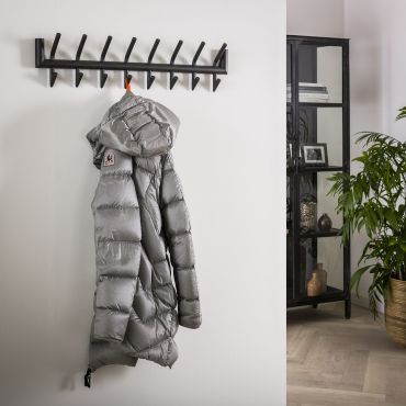 Vico Tubo - kapstok met 16 haken - 90 x 10 x 34 cm - mat donker grijs