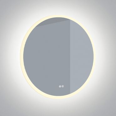 ONE Light Defog Mirrors - spiegel met verlichting - Ø 60 cm - 20W LED incl. - IP44 - aluminium
