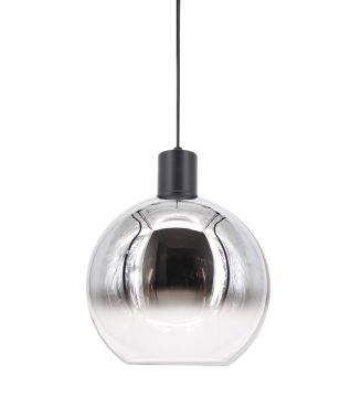Artdelight Rosario - hanglamp - Ø 30 x 150 cm - gerookt chroom