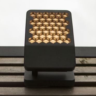 Lutec Atlantis - verstraler - 22,2 x 14,1 x 10,8 cm - 13,7W LED incl. - 3000K - IP54 - donker grijs