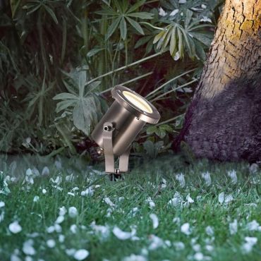 Nordlux Taurus - tuinspot op piek - Ø 10 x 31 cm - IP54 - roestvrij staal