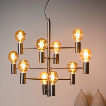 Lucide Leanne - hanglamp - 75 x 49 x 190 cm - zwart