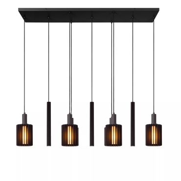 Lucide Lambres - hanglamp - 140 x 35 x 180 cm - zwart