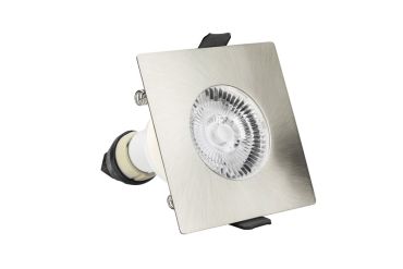 Integral LED London - inbouwspot  - 85 x 85 mm, Ø 70 mm inbouwmaat -  IP65 - satijn nikkel