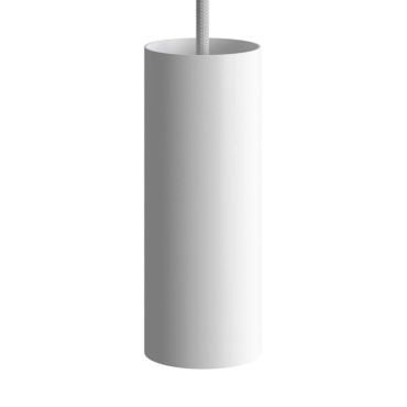 Creative Cables Tube - hanglamp 1L - Ø 6 x 190 cm - wit