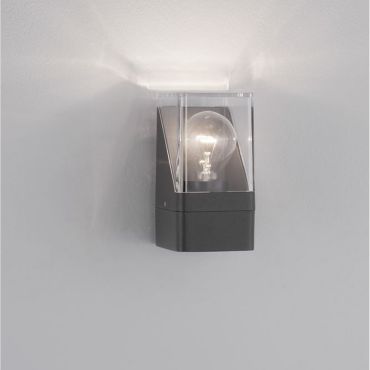 Nova Luce Selena - buiten wandverlichting - 8,5 x 16  x 9,8 cm - IP65 - donker antraciet