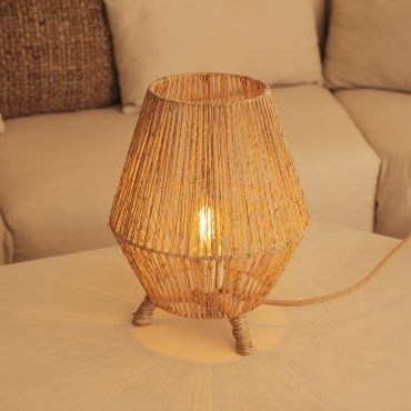 New Garden Sisane - tafellamp - Ø 25,5 x 32,5 cm - rotan