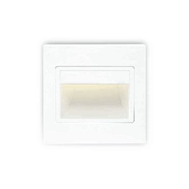 ONE Light Indoor Square Wall Recessed - inbouw wandverlichting - 9,4 x 3,5 x 9,4 cm - 1,5W LED incl. - wit
