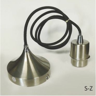 Artdelight Iron - hanglamp - Ø 12 x 120 cm - mat staal en zwart