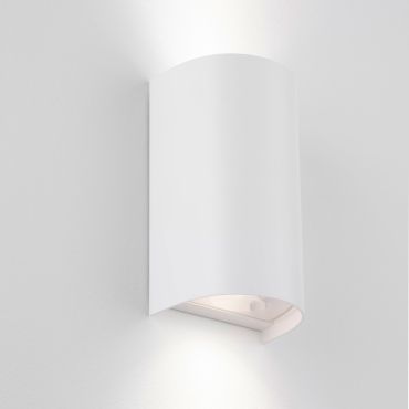 Nova Luce York - buiten wandverlichting - 11 x 19,5 x 8,5 cm - IP65 - zandwit