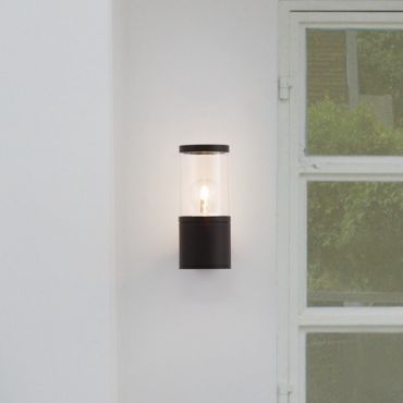 Nova Luce Cetera - buiten wandverlichting - Ø 9 x 21 x 14,1 cm - IP54 - donker antraciet
