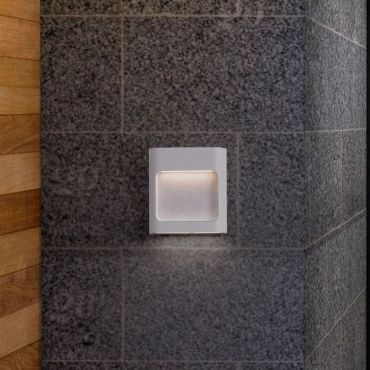 Nova Luce Tall - buiten wandverlichting - 12,5 x 13,5 x 4 cm - 6W LED incl. - IP54 - zandwit