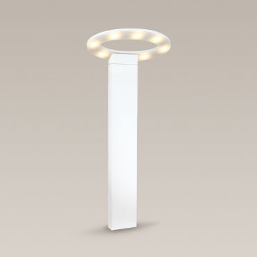 Maxlight Ovale - tuinpaal - 25 x 25 x 60 cm - 7 x 1W LED incl. - IP54 - wit