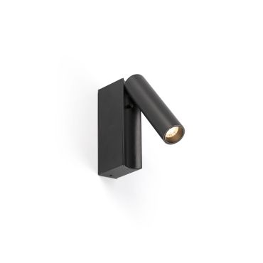 Faro Cronos - bedlamp - 8 x 12,1 x 3 cm - 4,5W LED incl. - mat zwart