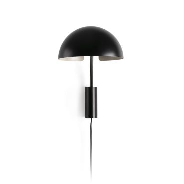 Faro Dominica - wandverlichting met schakelaar - 32,9 x 25 x 50,2 cm - mat zwart