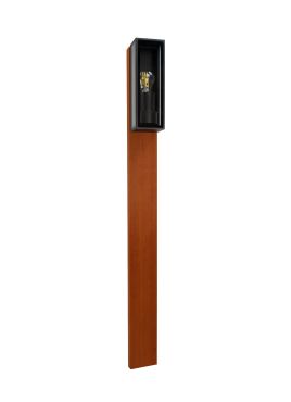 Lichtkoning Padoek Dukan - tuinpaal - 13,4 x 8,8 x 90 cm + 40 cm voet - IP65 - zwart en padoek