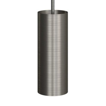 Creative Cables Tube - hanglamp 1L - Ø 6 x 190 cm - geborsteld titanium