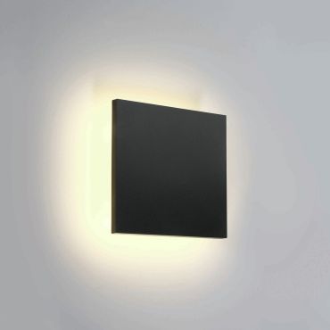 ONE Light Backlight Range - buiten wandverlichting - 15 x 6 x 15 cm - 7W LED incl. - IP54 - antraciet