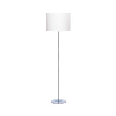 Searchlight Carter - staanlamp - 151 cm - chroom en satijn zilver