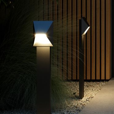 Nordlux Pontio - tuinpaal - 15 x 15 x 85 cm - IP54 - zwart