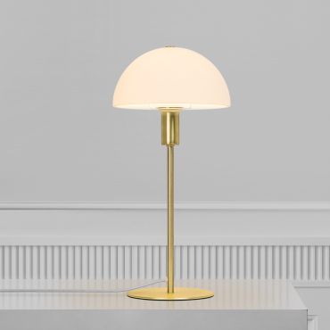 Nordlux Ellen 20 - tafellamp - Ø 20 x 40 cm - messing en opaal
