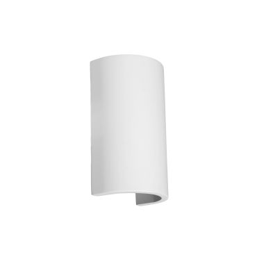 Nova Luce Sandro - wandverlichting - 18 x 11 x 7 cm - wit gips