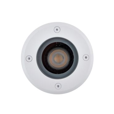 Lichtkoning Hades - ronde grondspot voor buiten - Ø 110 mm, Ø100 mm inbouw - IP67 - wit