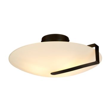 Searchlight Sundial - plafondverlichting - Ø 41 x 16 cm - zwart