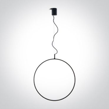 ONE Light Decorative - hanglamp - Ø 60 x 150 cm - 30W dimbare LED incl. - zwart